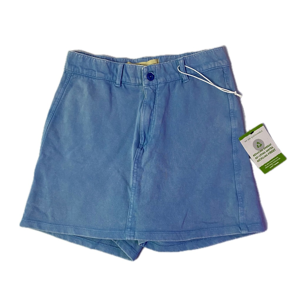 Love‎ Trends Womens Blue Cotton French Terry Skort Sustainable Size XL